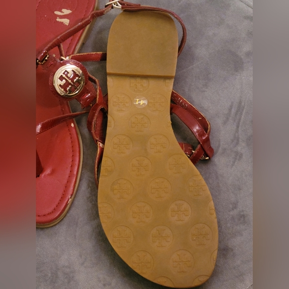 Tory Burch Ali Thong sandal Red size 9.5 - Picture 5 of 10